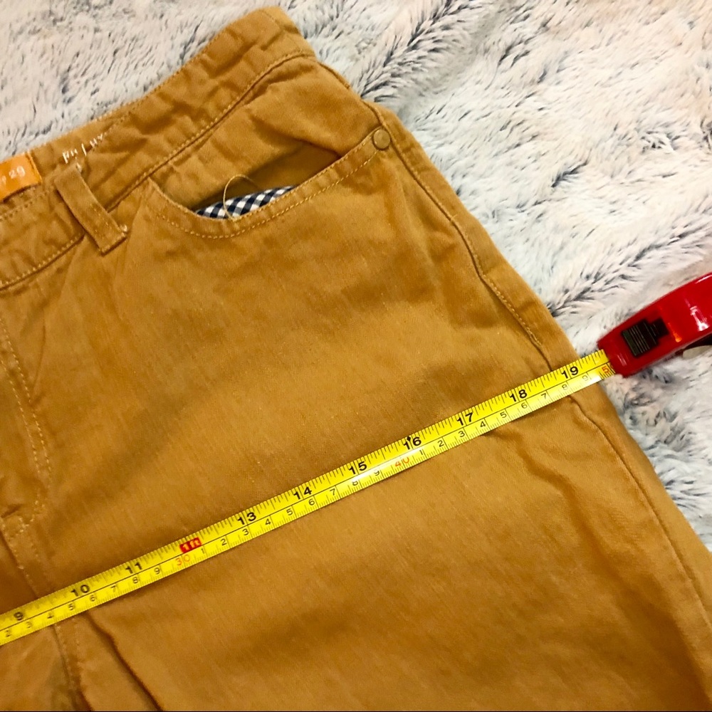 Pilcro Mustard Crop Jeans - Picture 4 of 5